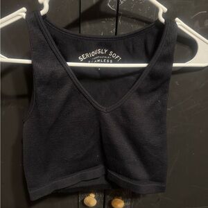 Aeropostale Seriously Soft Seamless Black Top